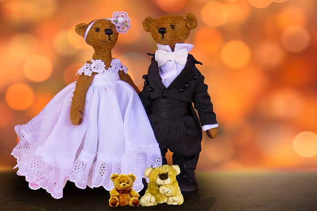 plyšoví medvědi – nevěsta a ženich